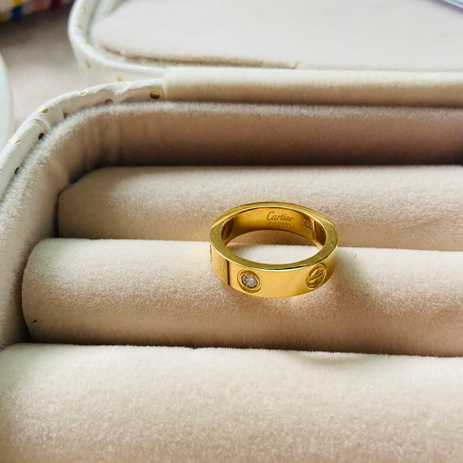 Golden Love Ring