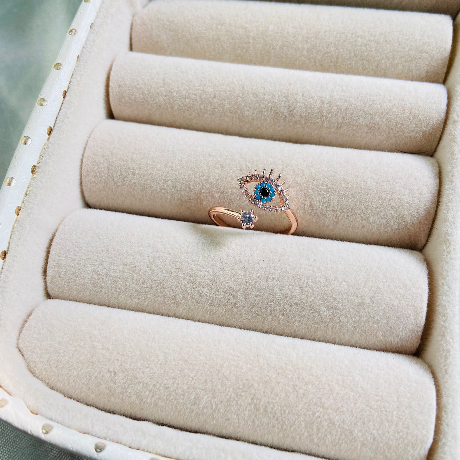 Evil Eye Adjustable Ring