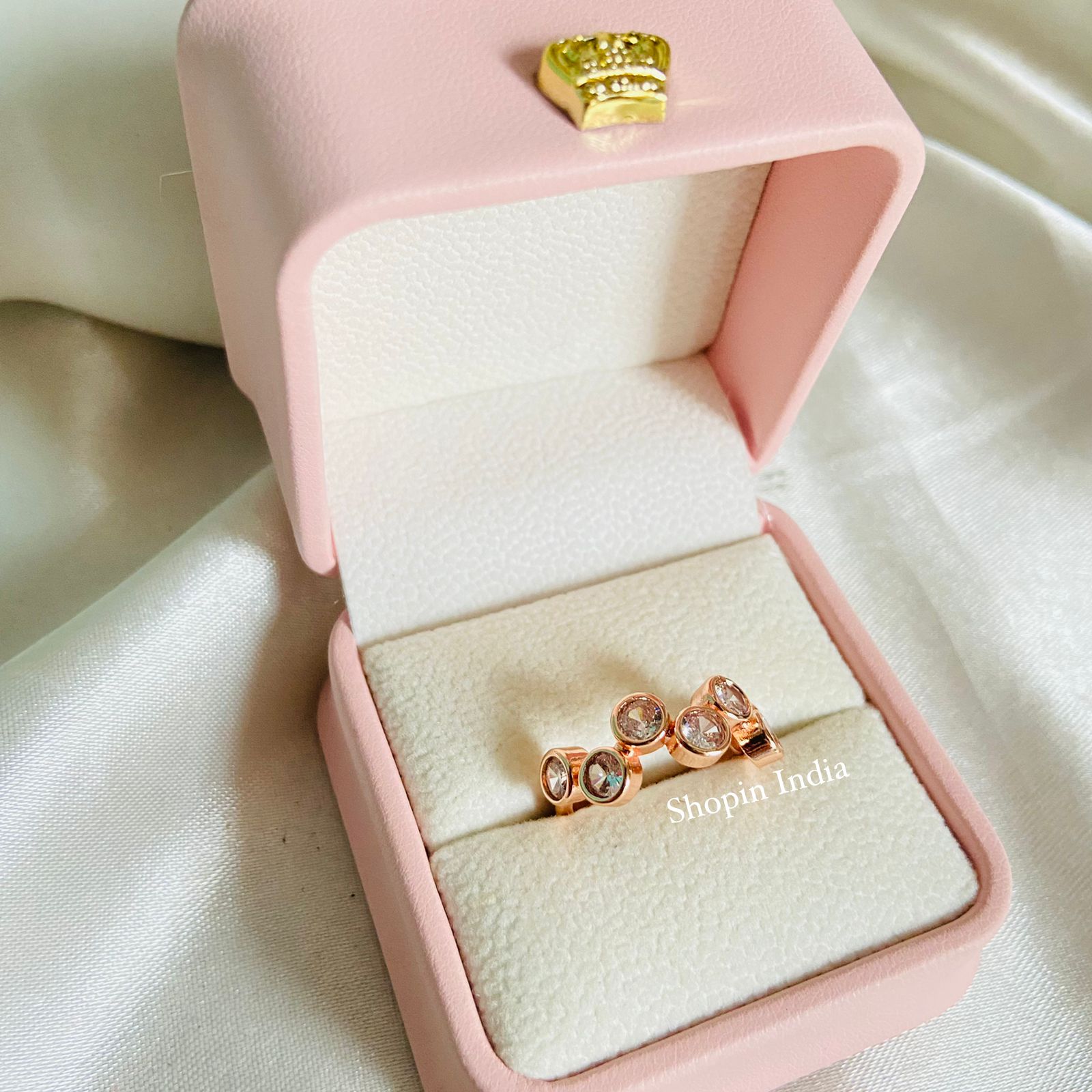 Stones Round Ring- free size