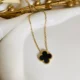 Gold Plated Clove Necklace- reversible
