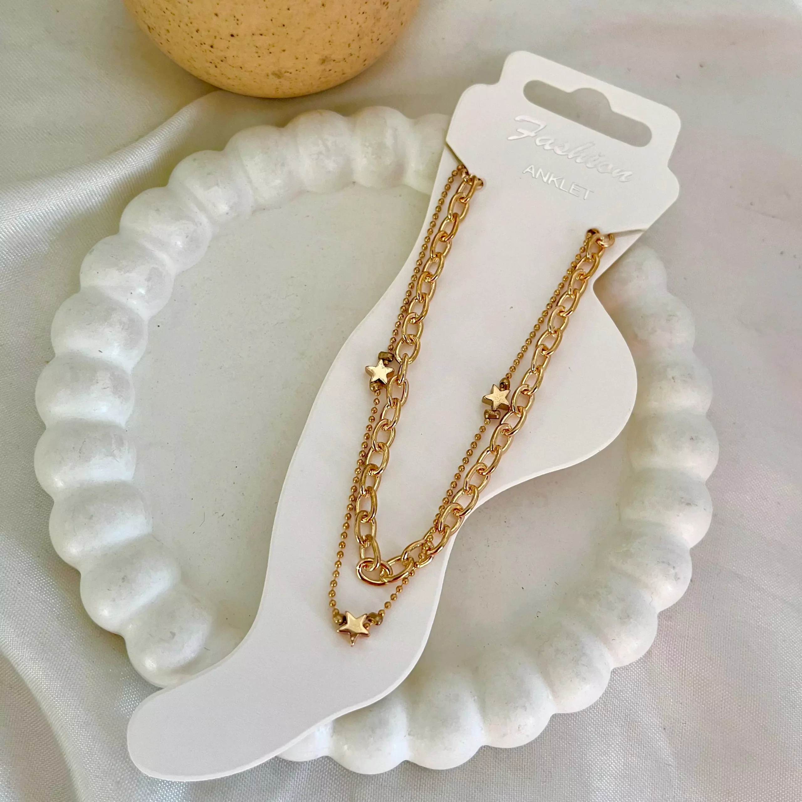 Stars Layered Anklet