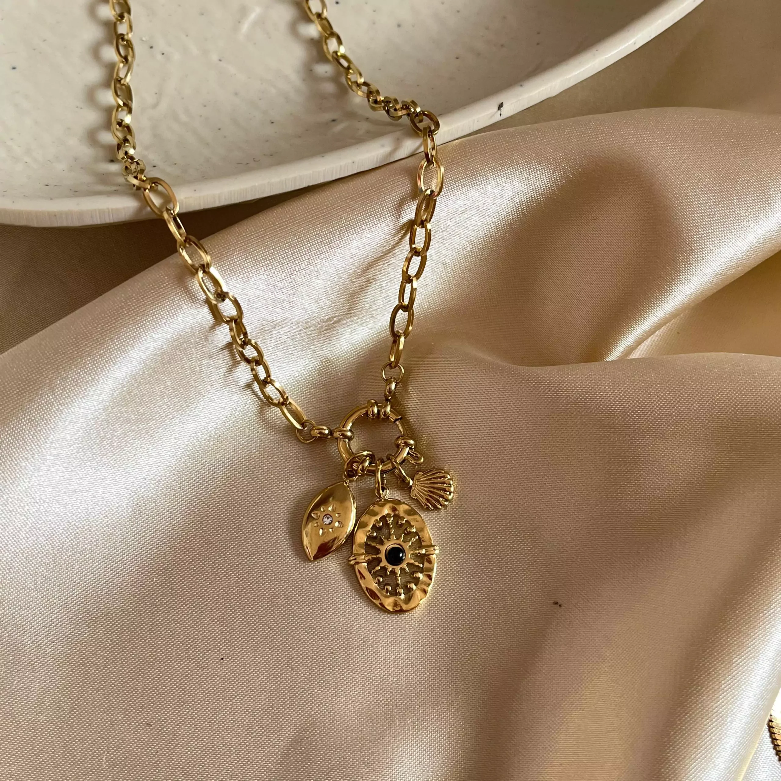 Multi Charms Necklace-26