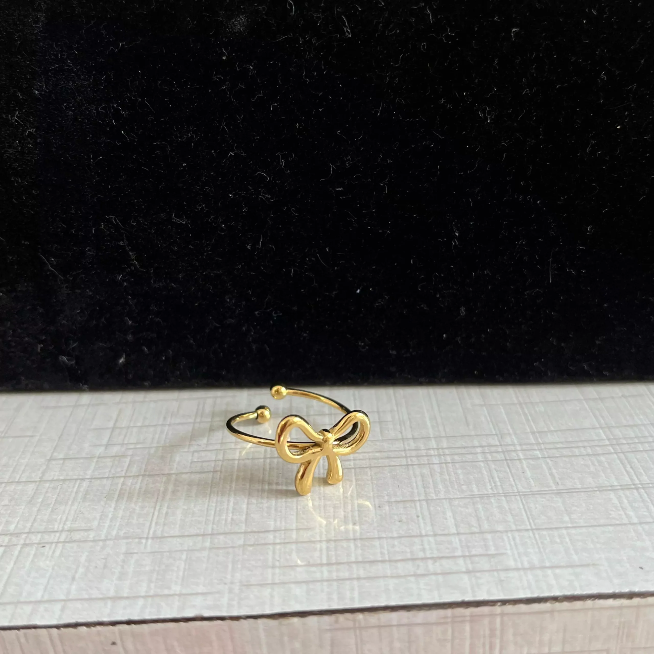 Bow Ribbon Ring- Adjustable
