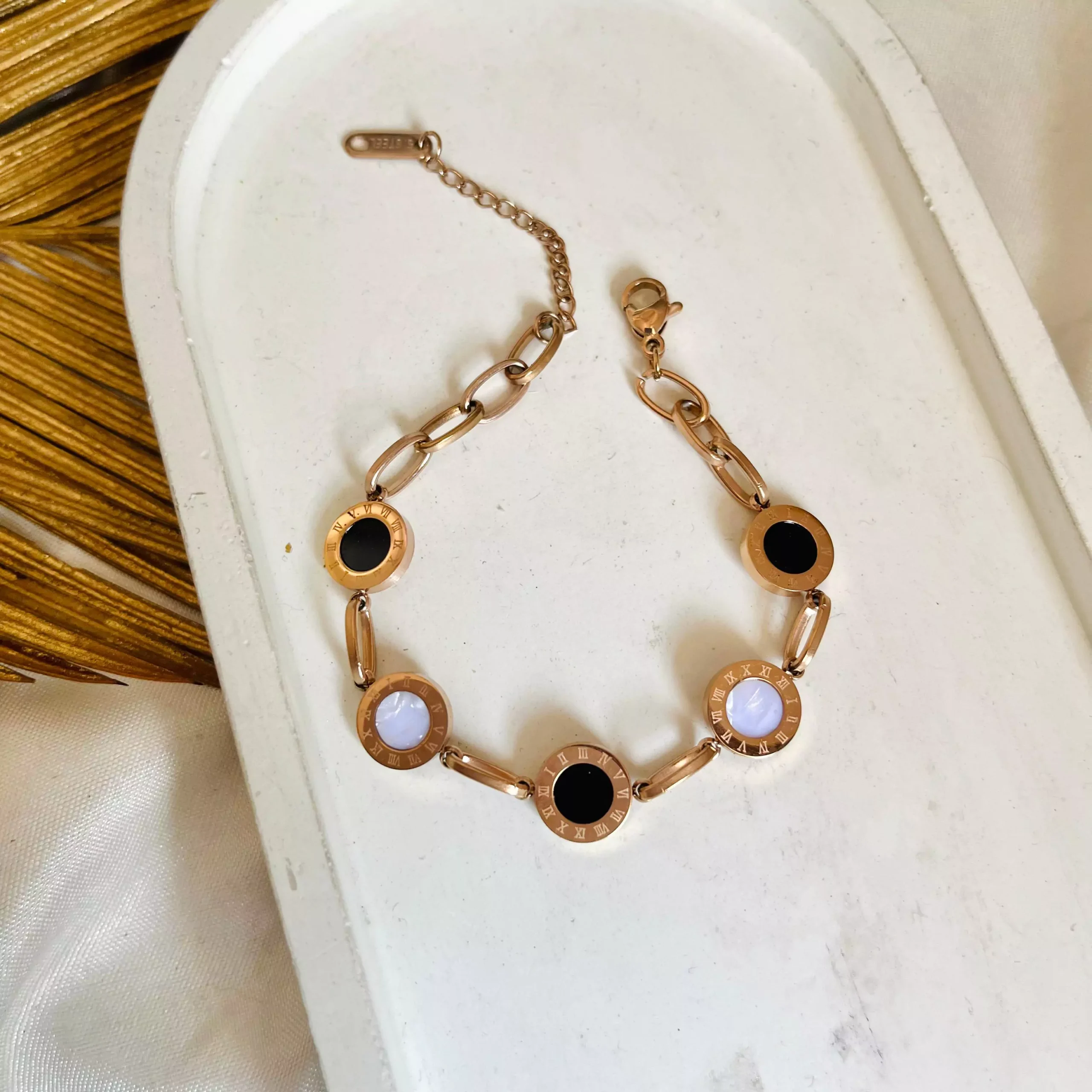 Roman Linked Bracelet