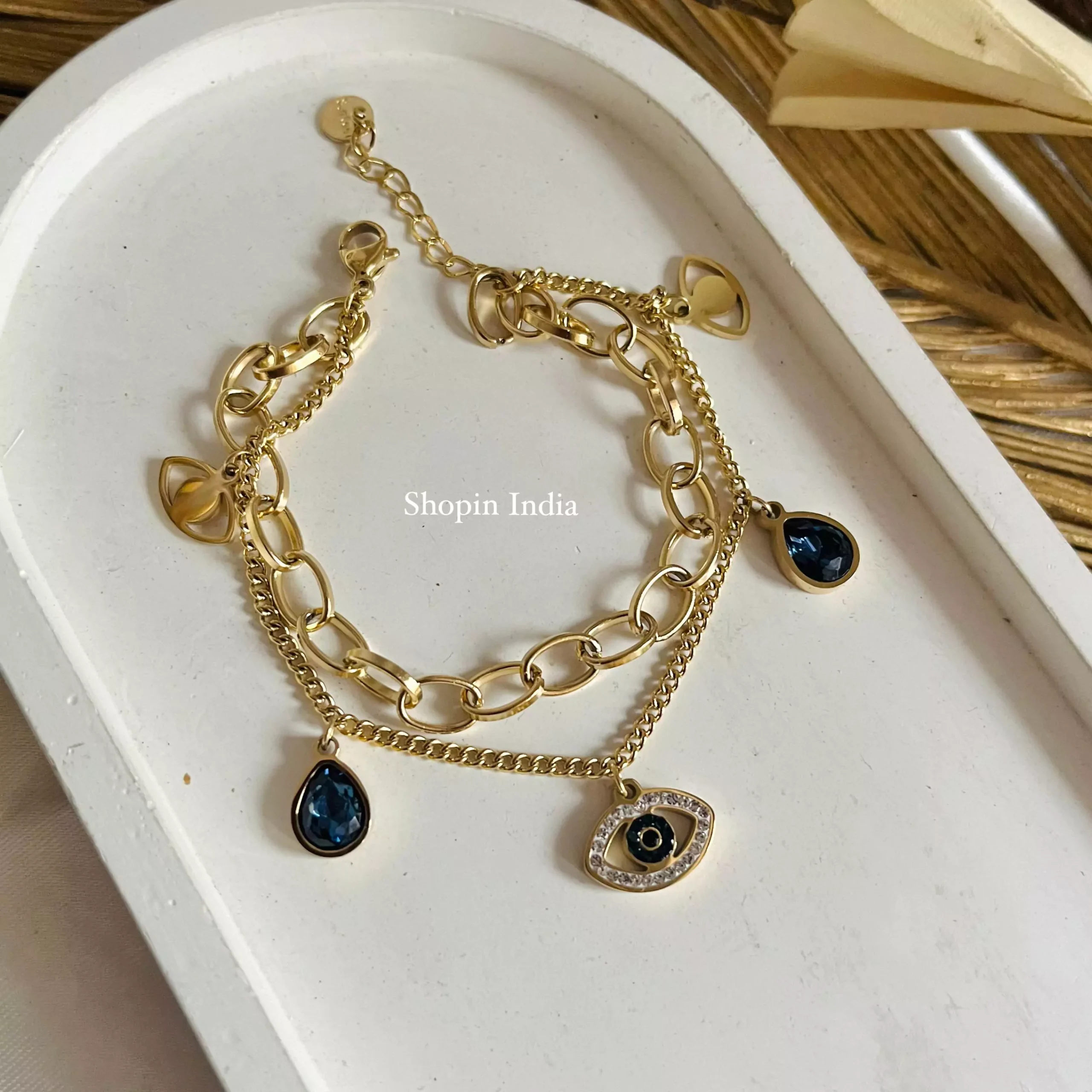 Evil eye Layered Bracelet