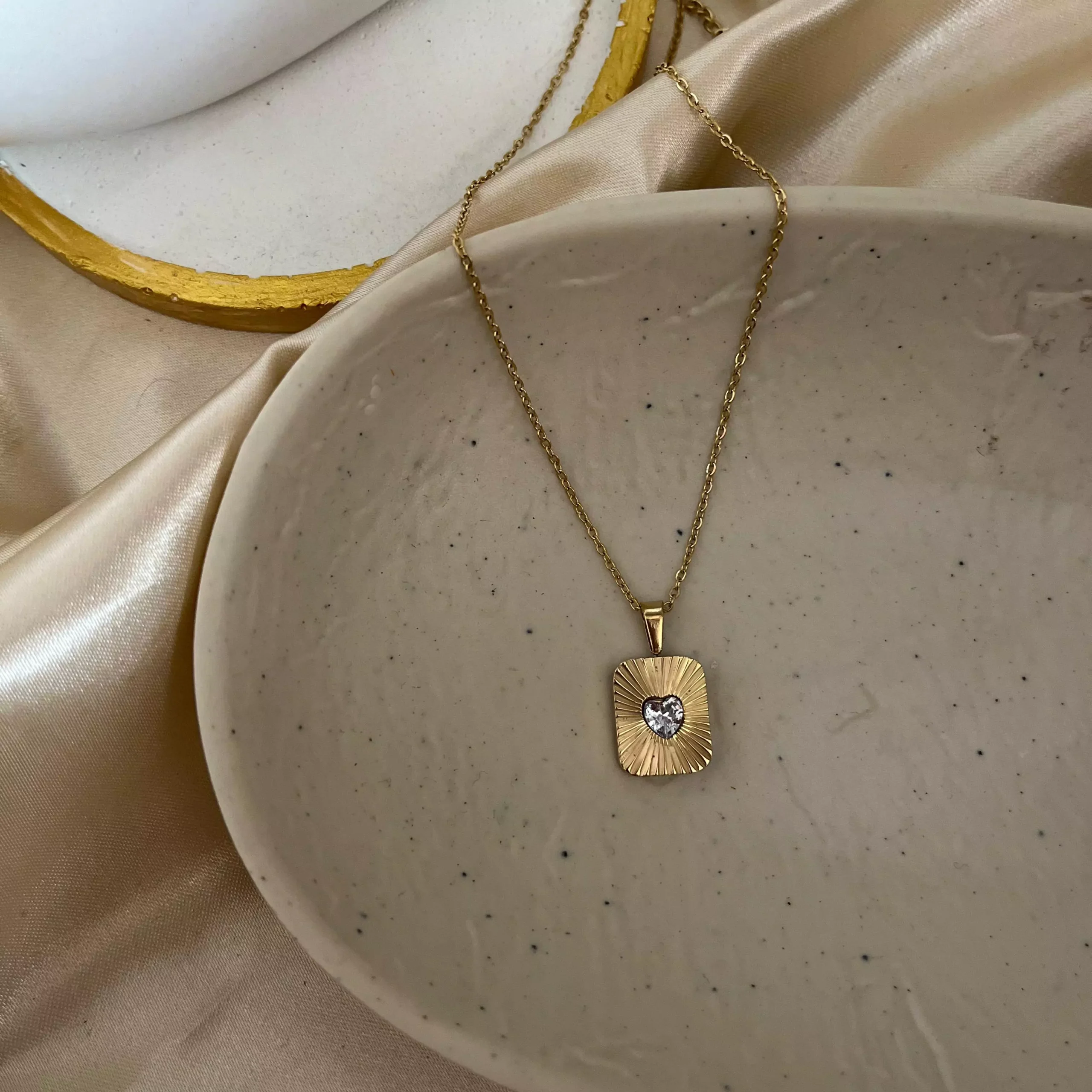 Crystal Block Necklace