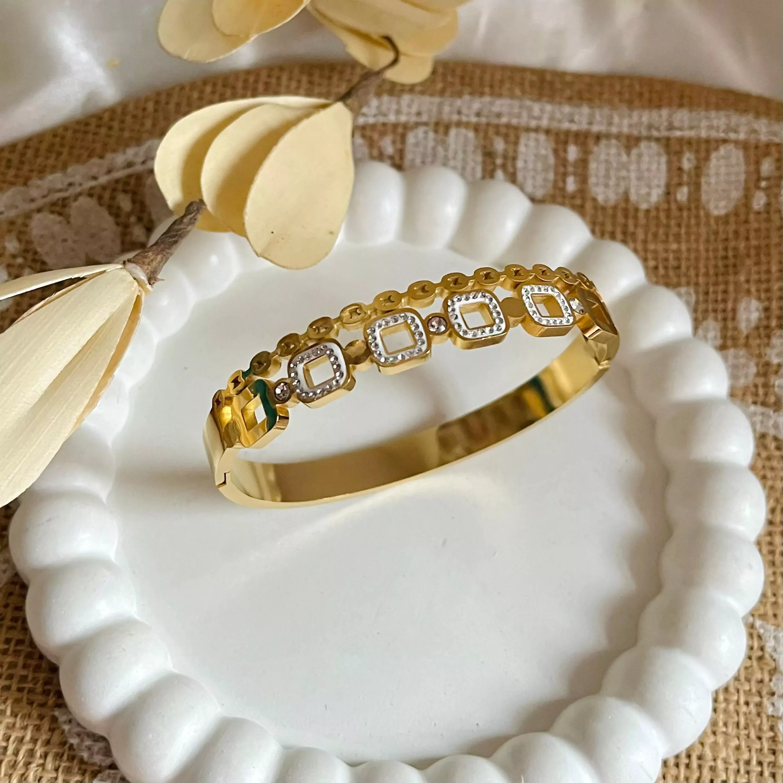 Blocks Chained Bracelet