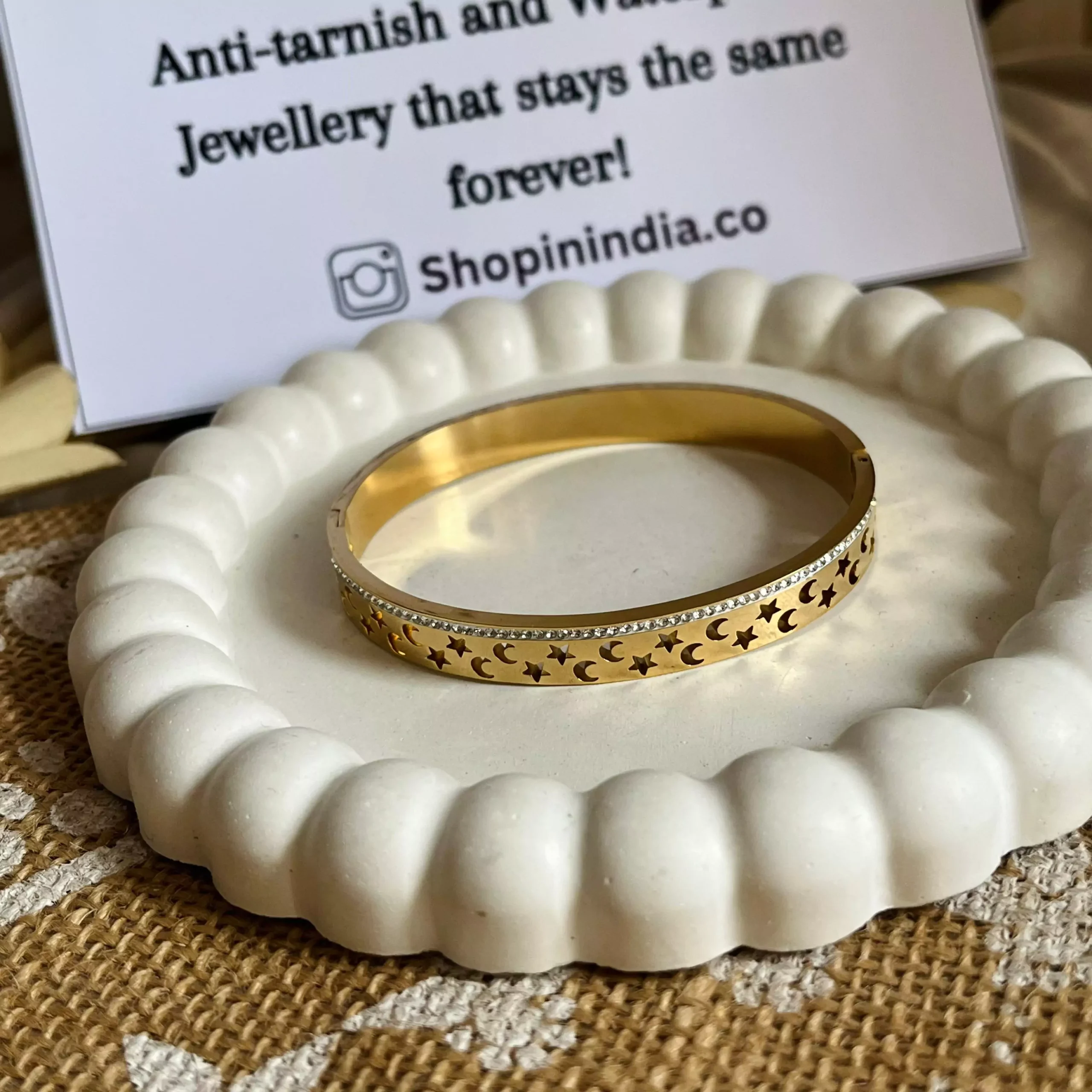 Moon Star Studded Bracelet