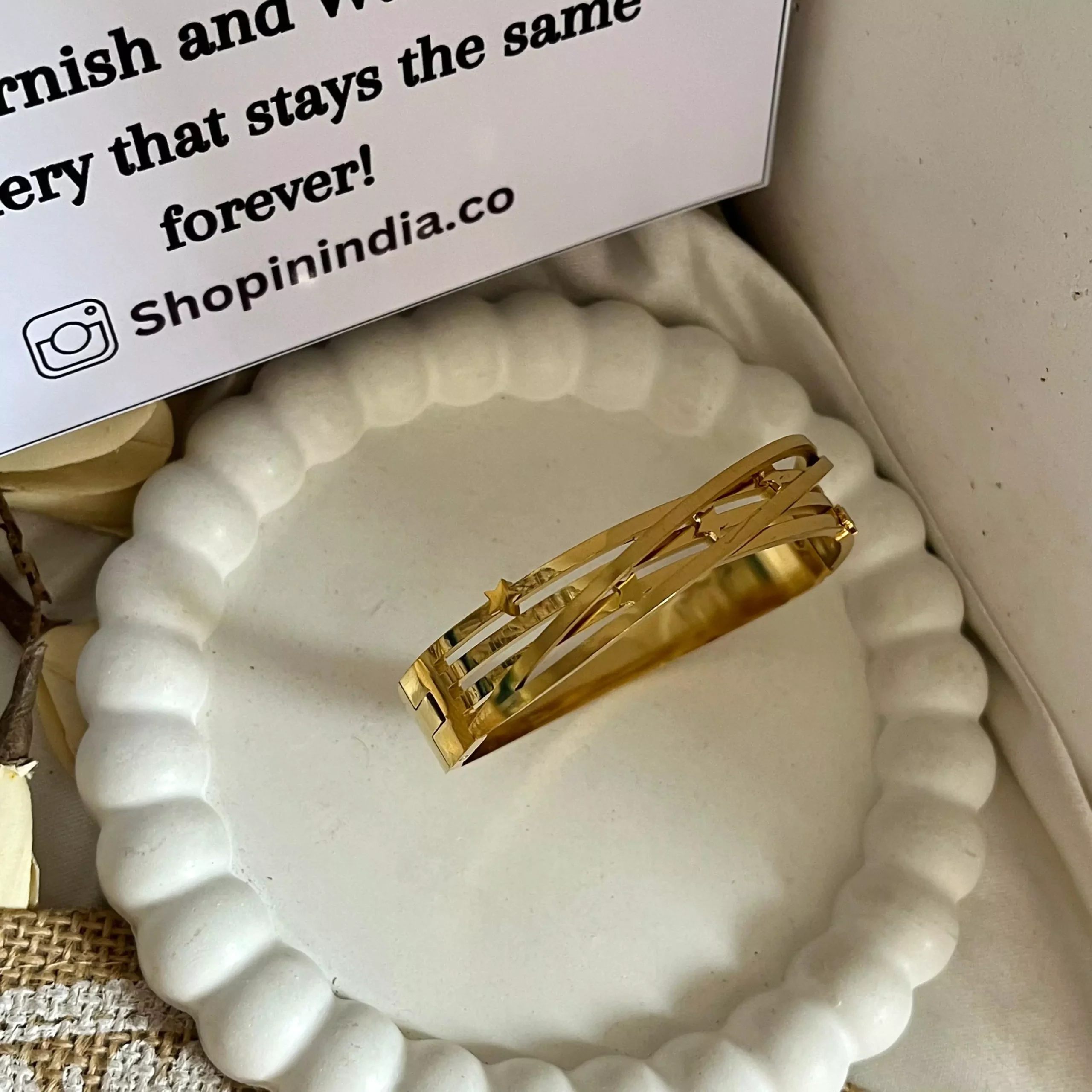 Crossed Stars Bracelet