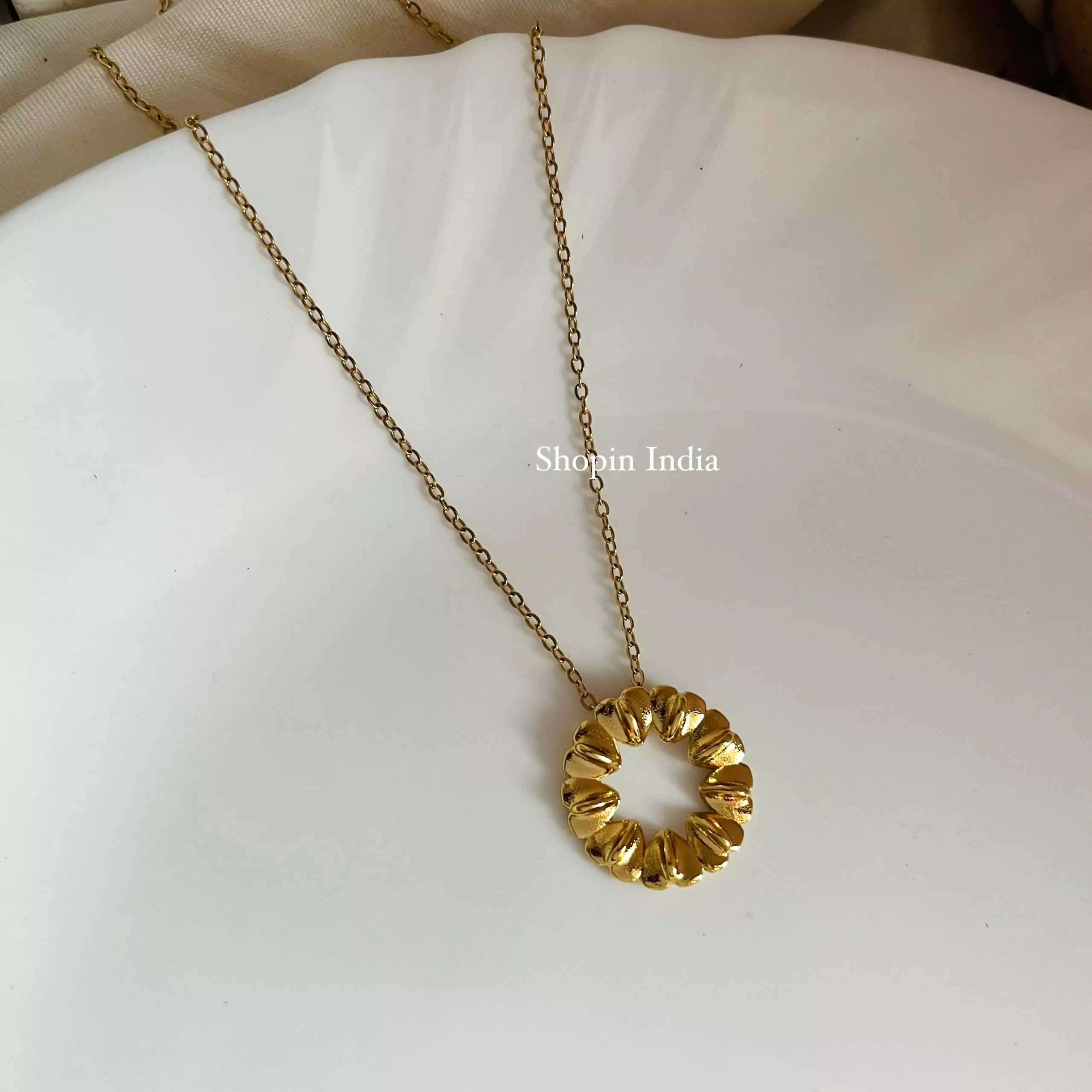 Floral Ring Necklace