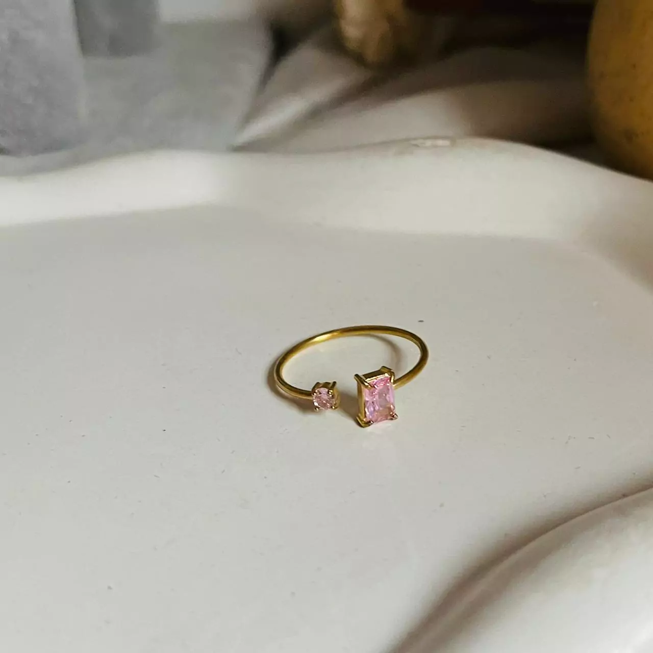Bolni Stones Ring- Pink