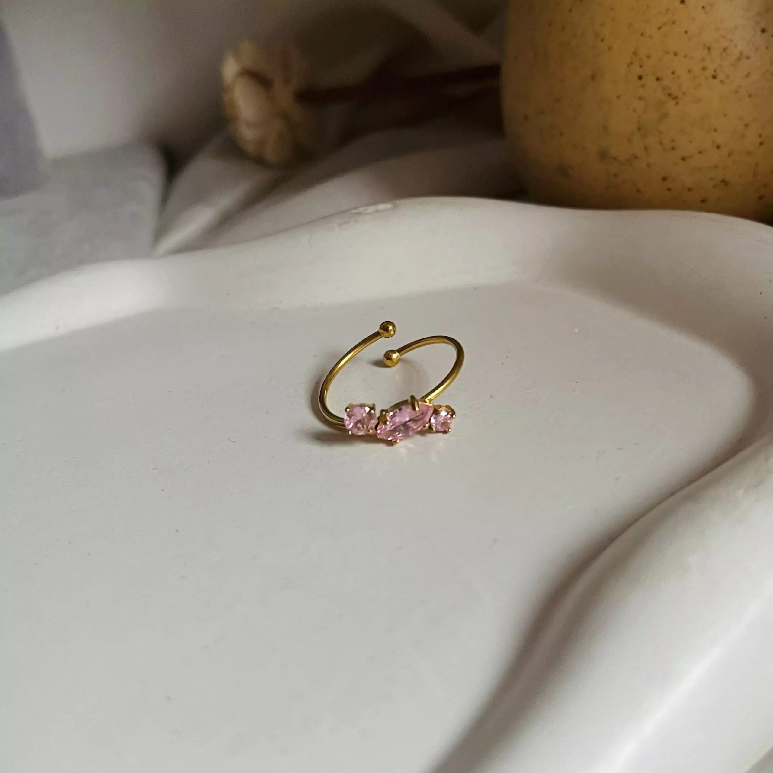 Trish Stones Ring - Pink - Image 2