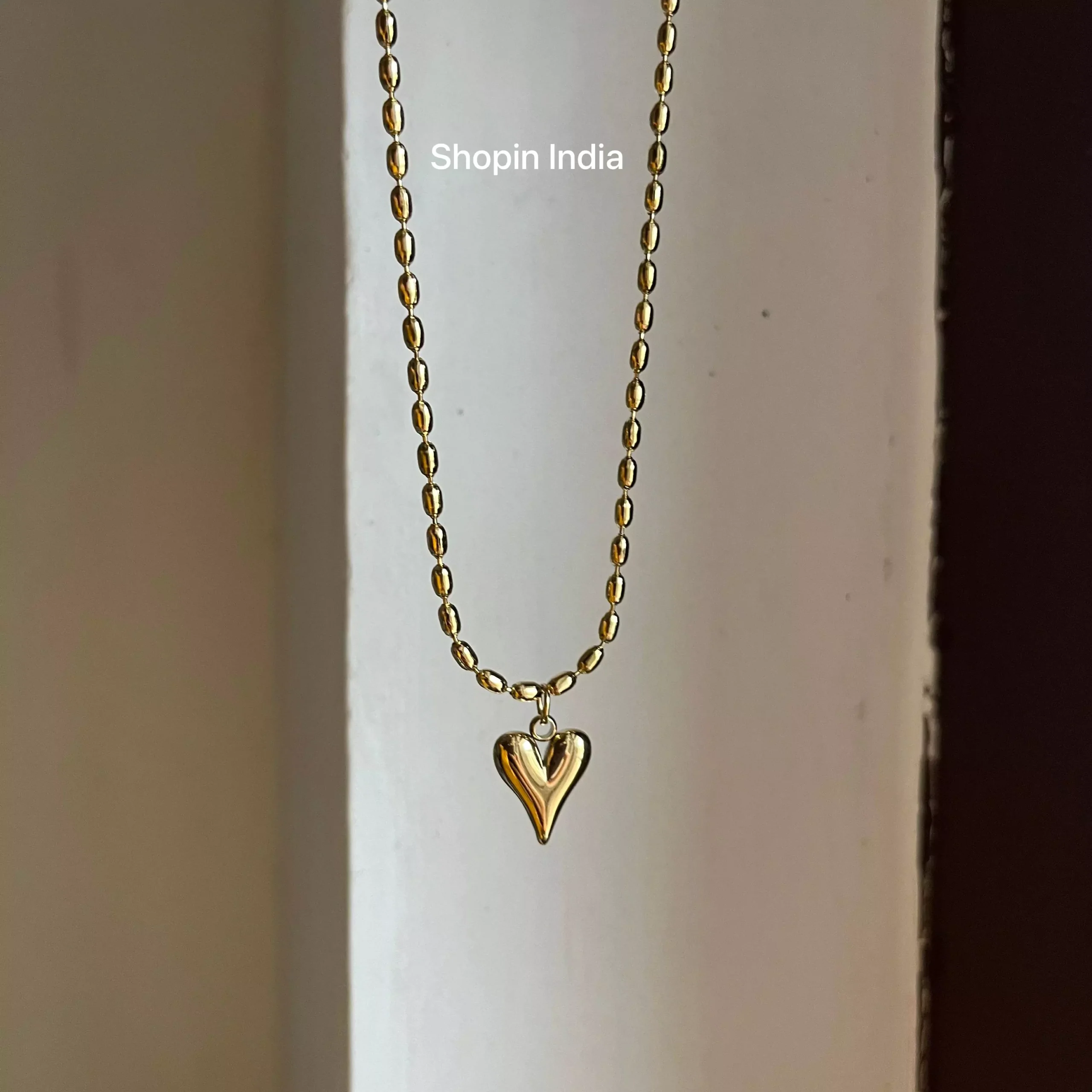 Hexa Heart Beaded Necklace