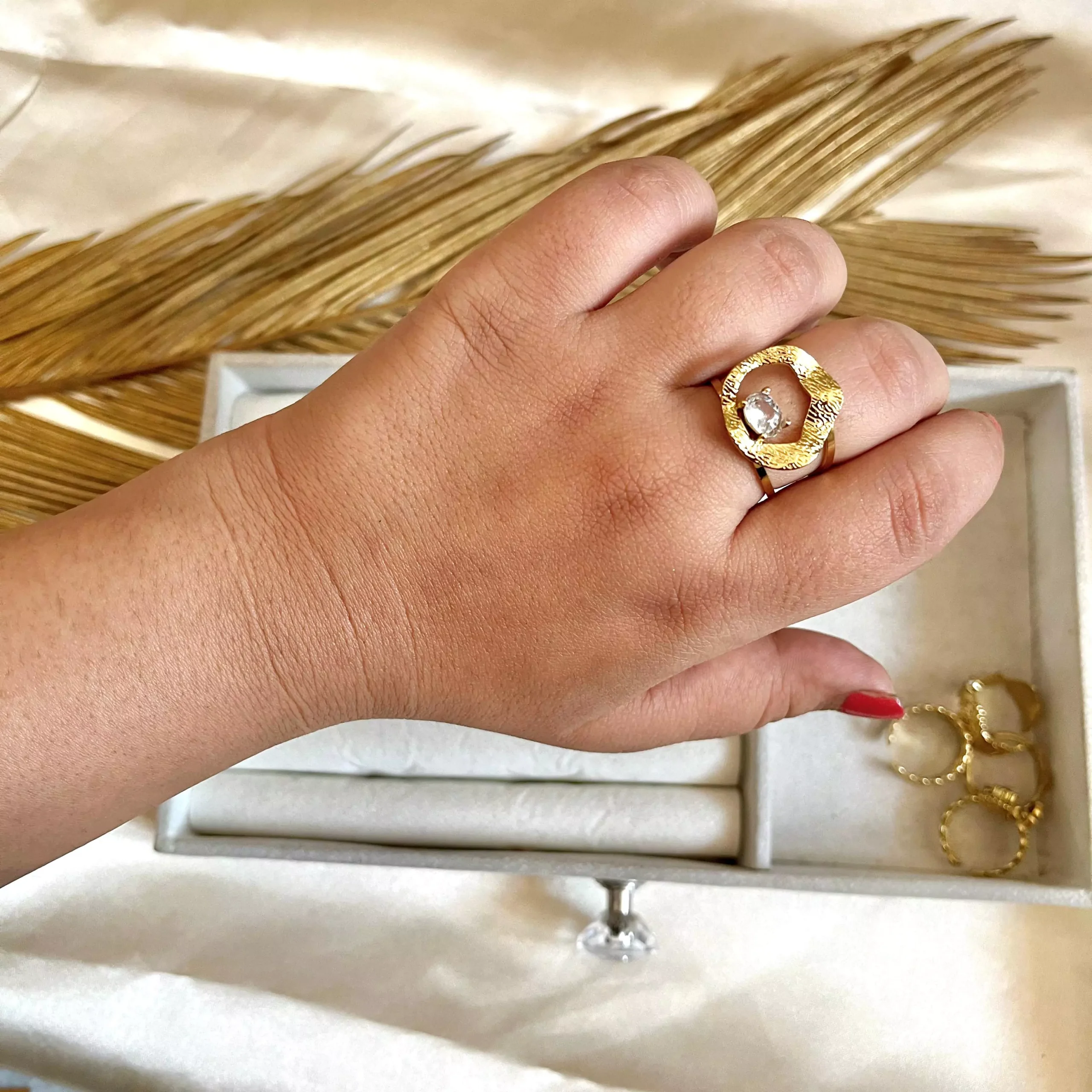 Benza Crystal Ring- Adjustable