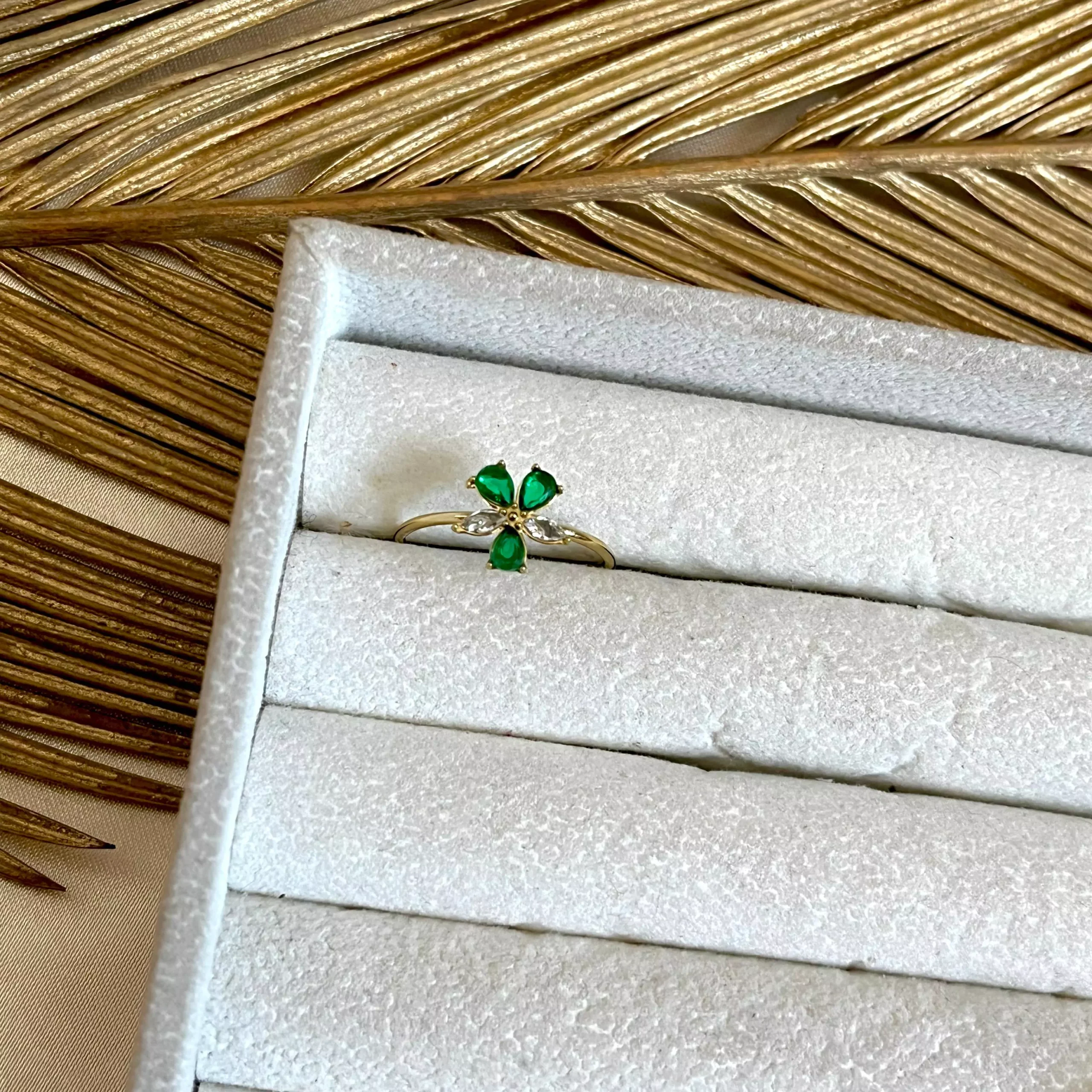 Emni Flower Ring - Adjustable - Image 2