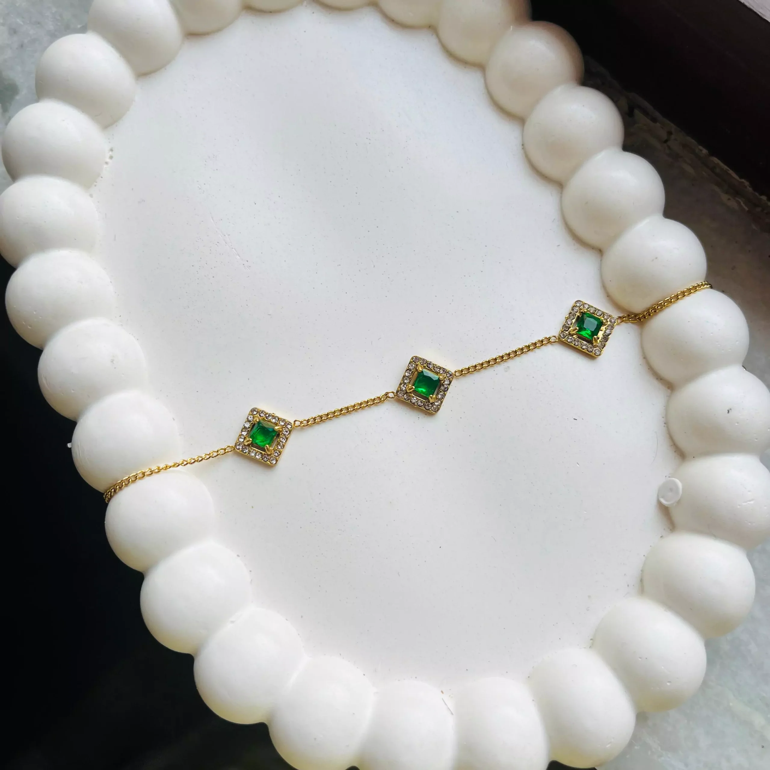 Emerald Kiya Studded Bracelet