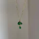 Emerald Drip Necklace