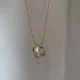 Heart Fume Pearl Necklace