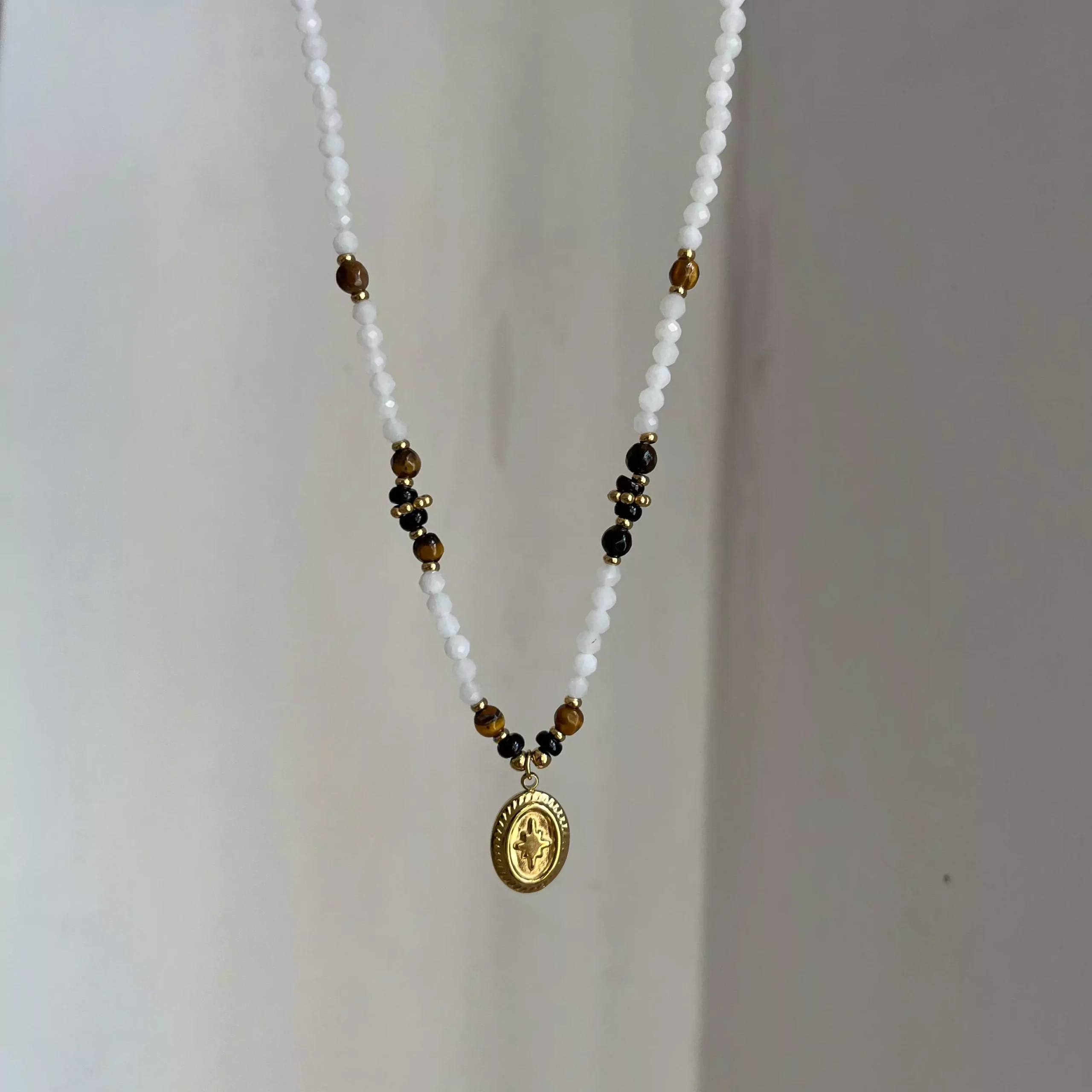 Ova Star Beaded Necklace