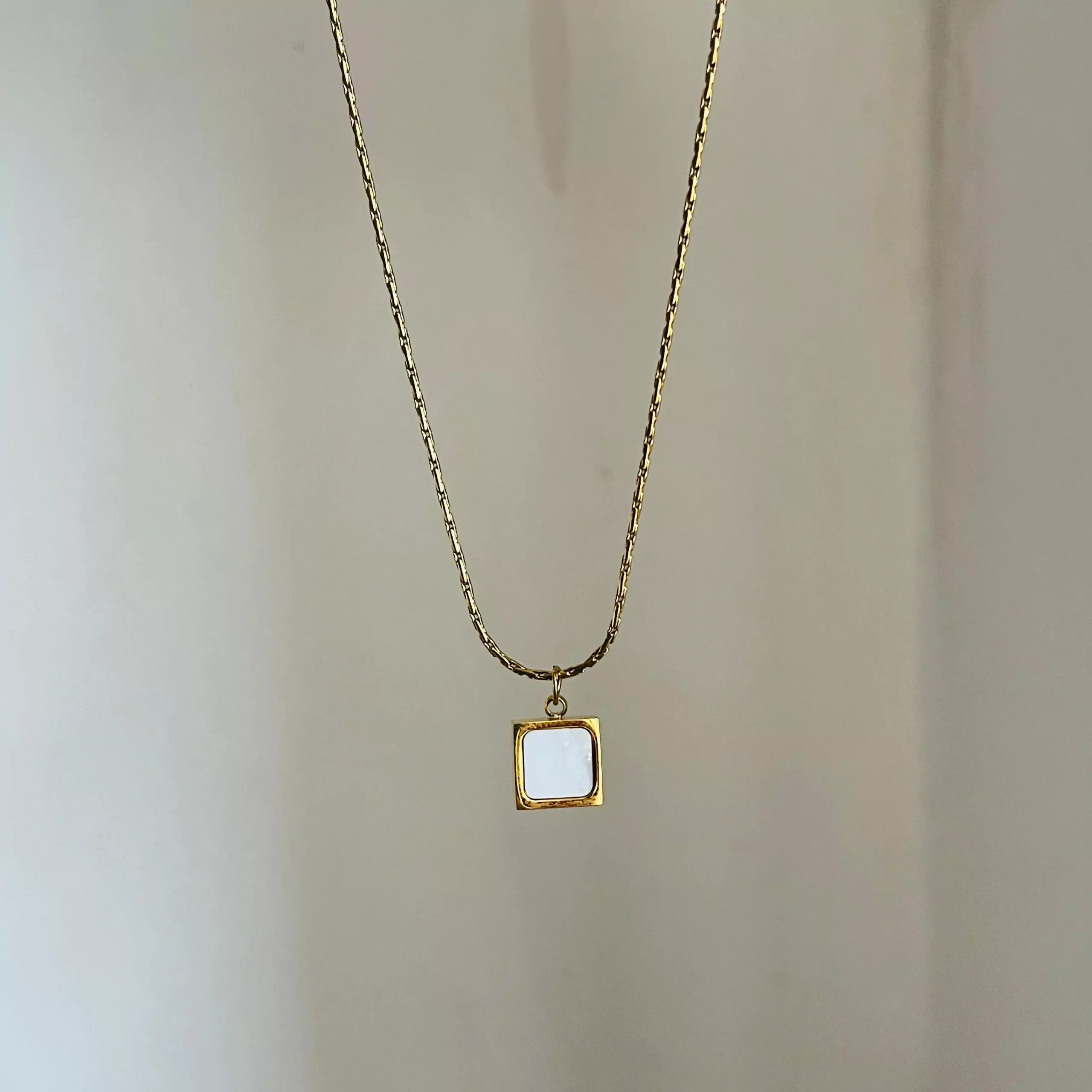 White Box Necklace