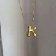 Chunky Initial Necklace- K