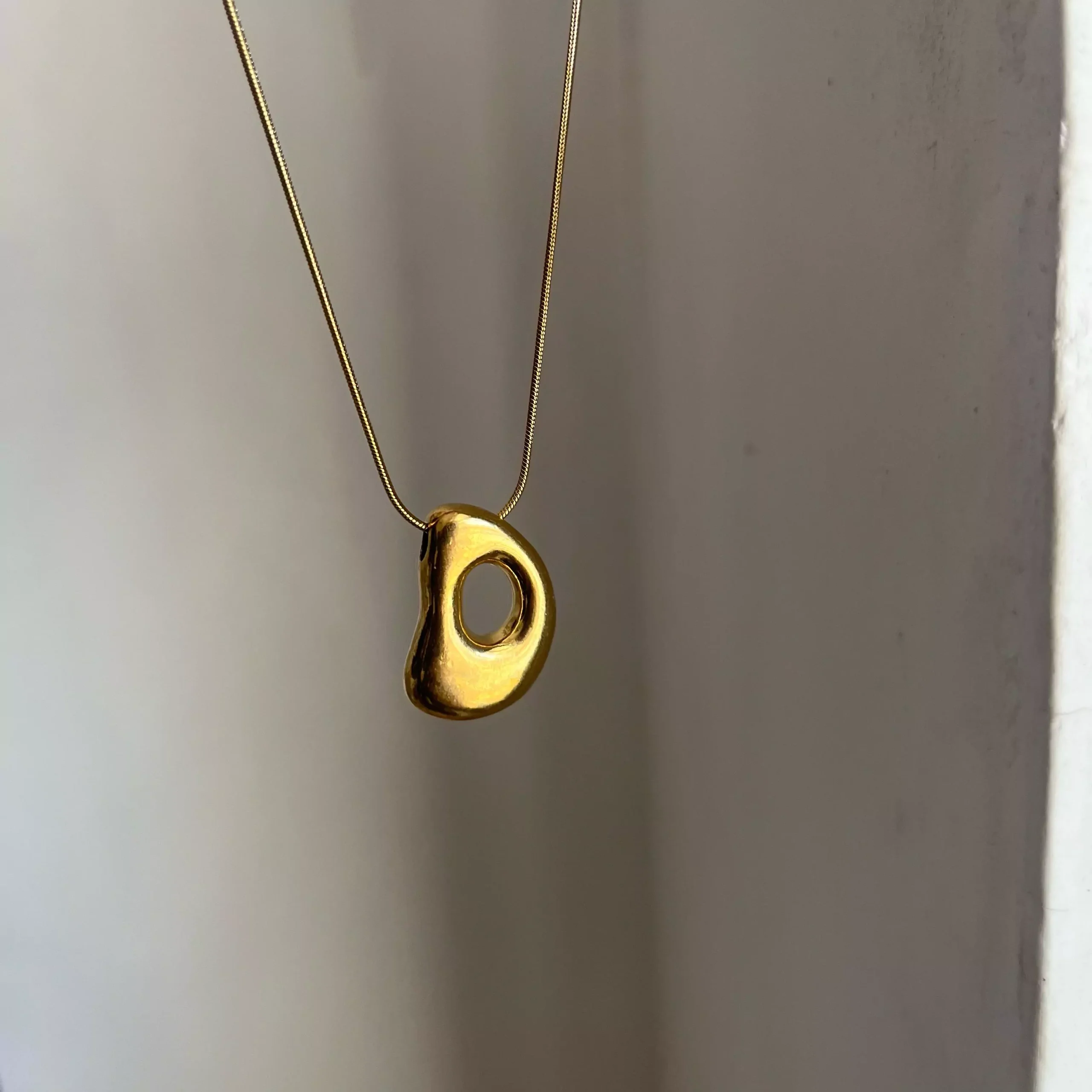 Chunky Initial Necklace- D