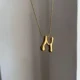 Chunky Initial Necklace- N