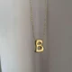 Chunky Initial Necklace- B