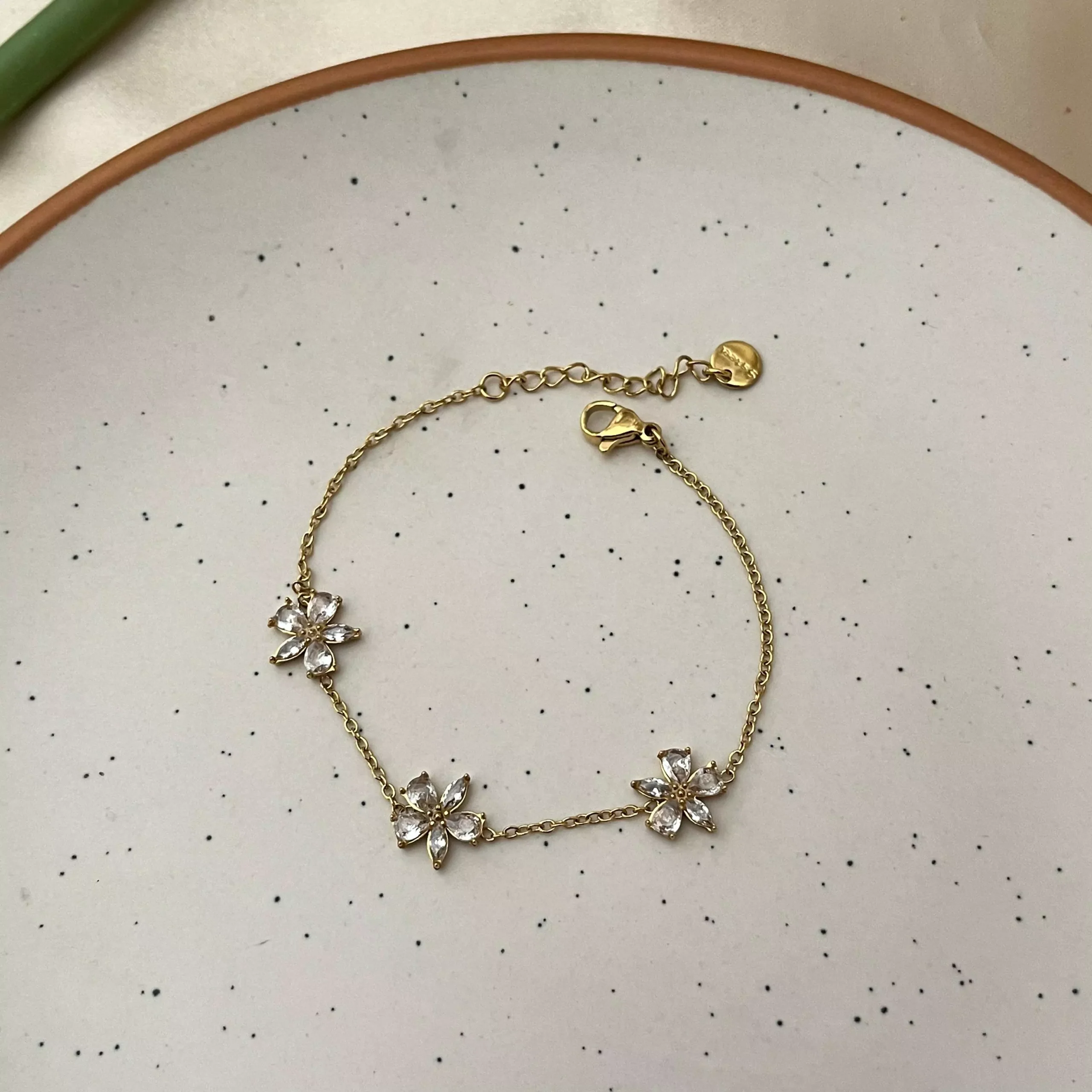 Crystal Flowers Bracelet