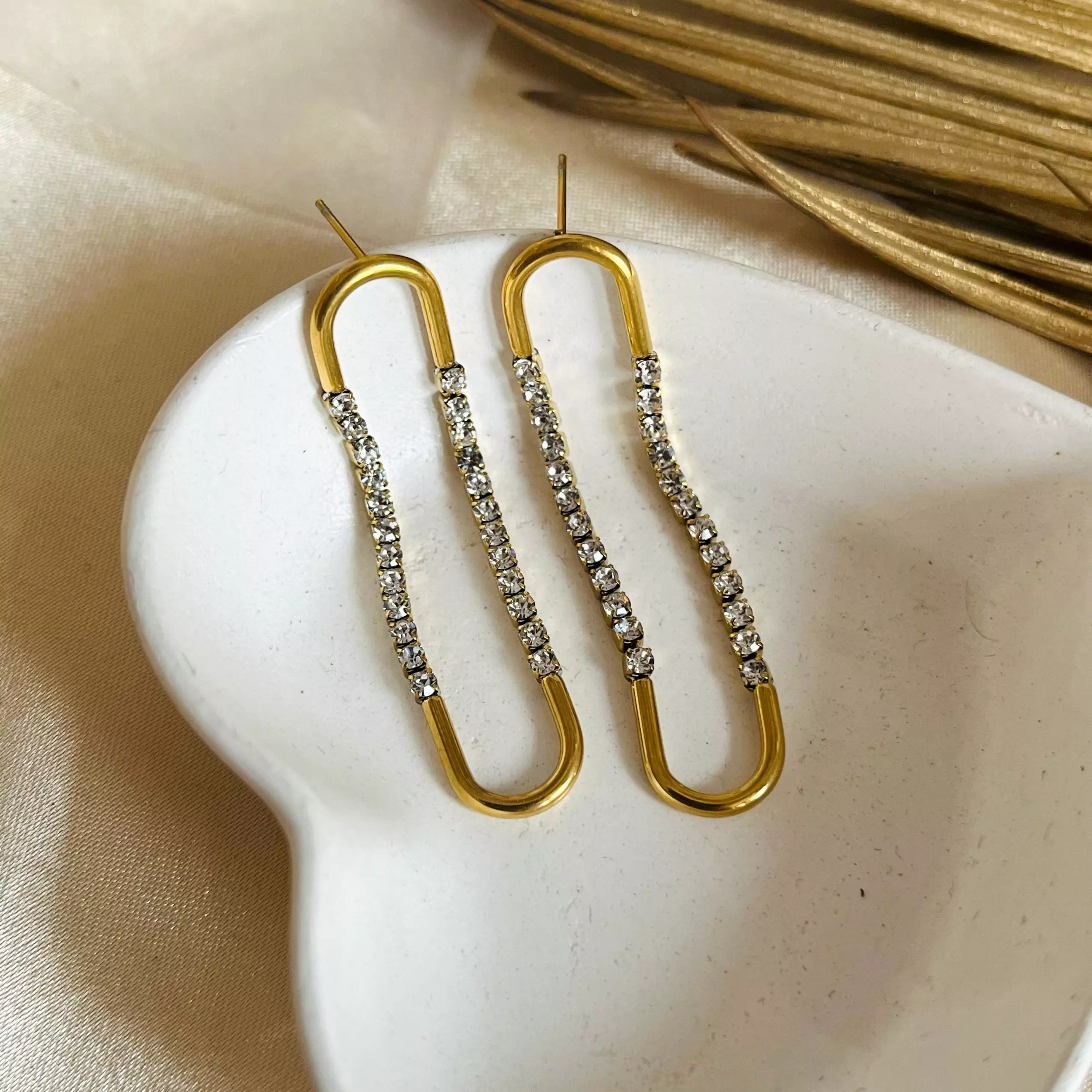 Studded Bine Earrings