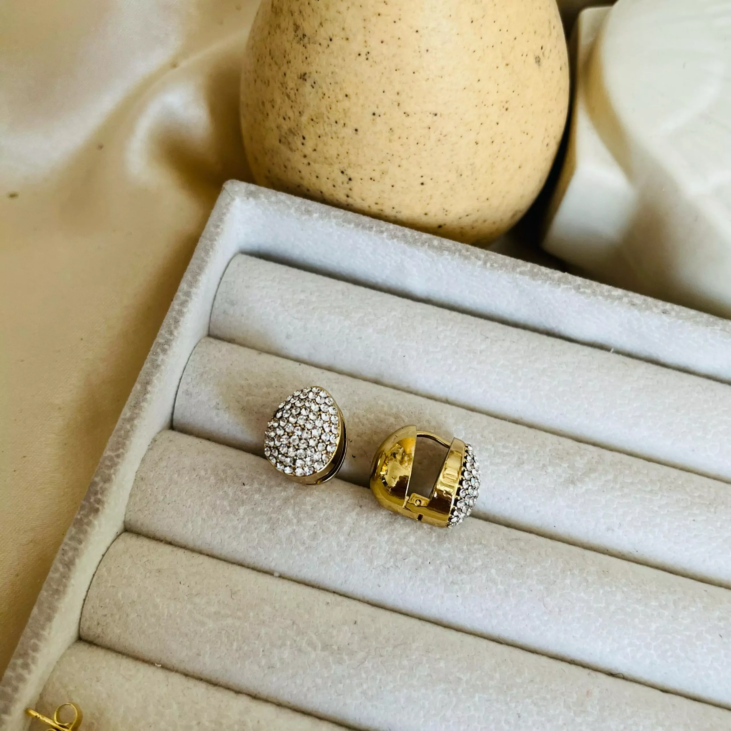 Drop Studded Reversible Earrings