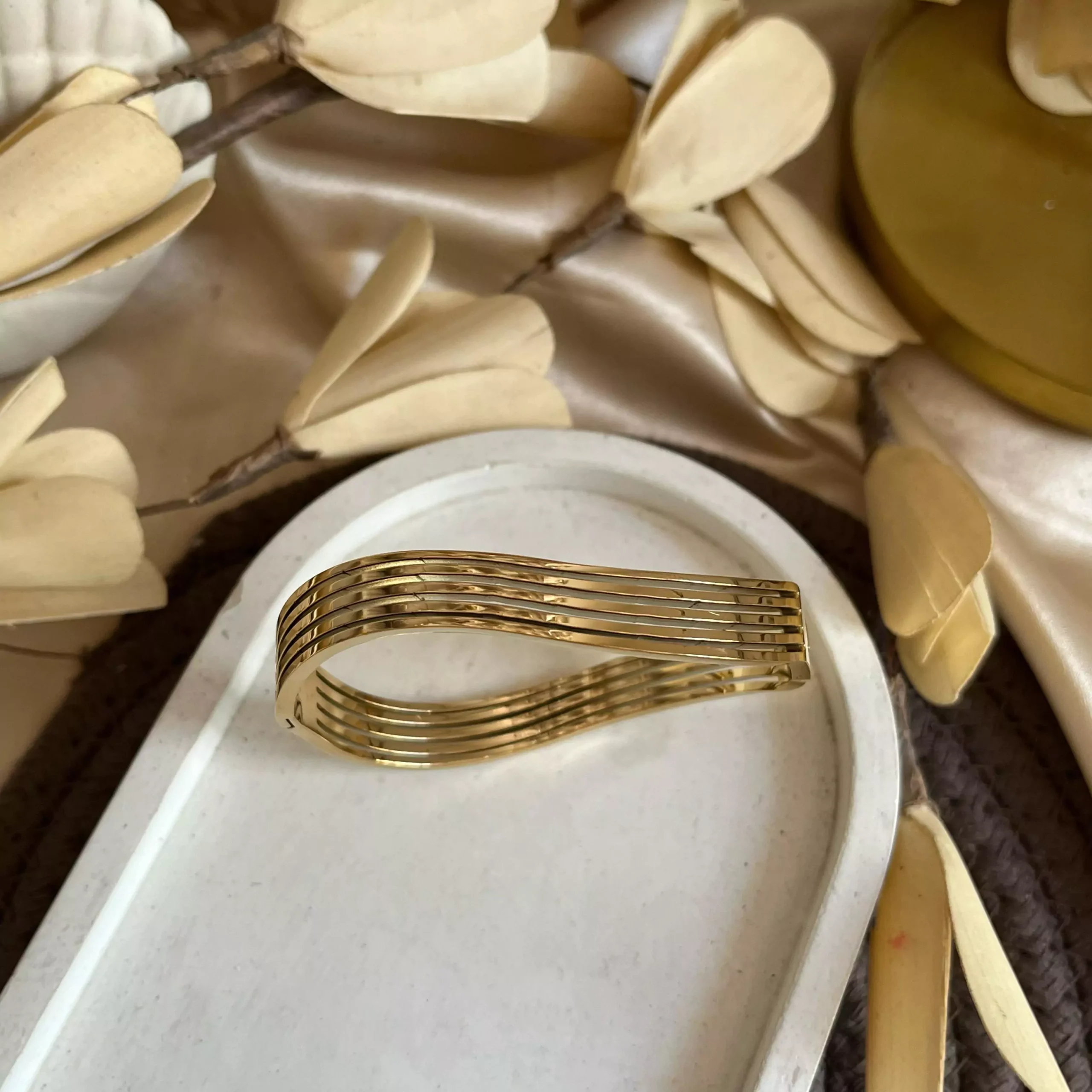 Waved Layered Bracelet