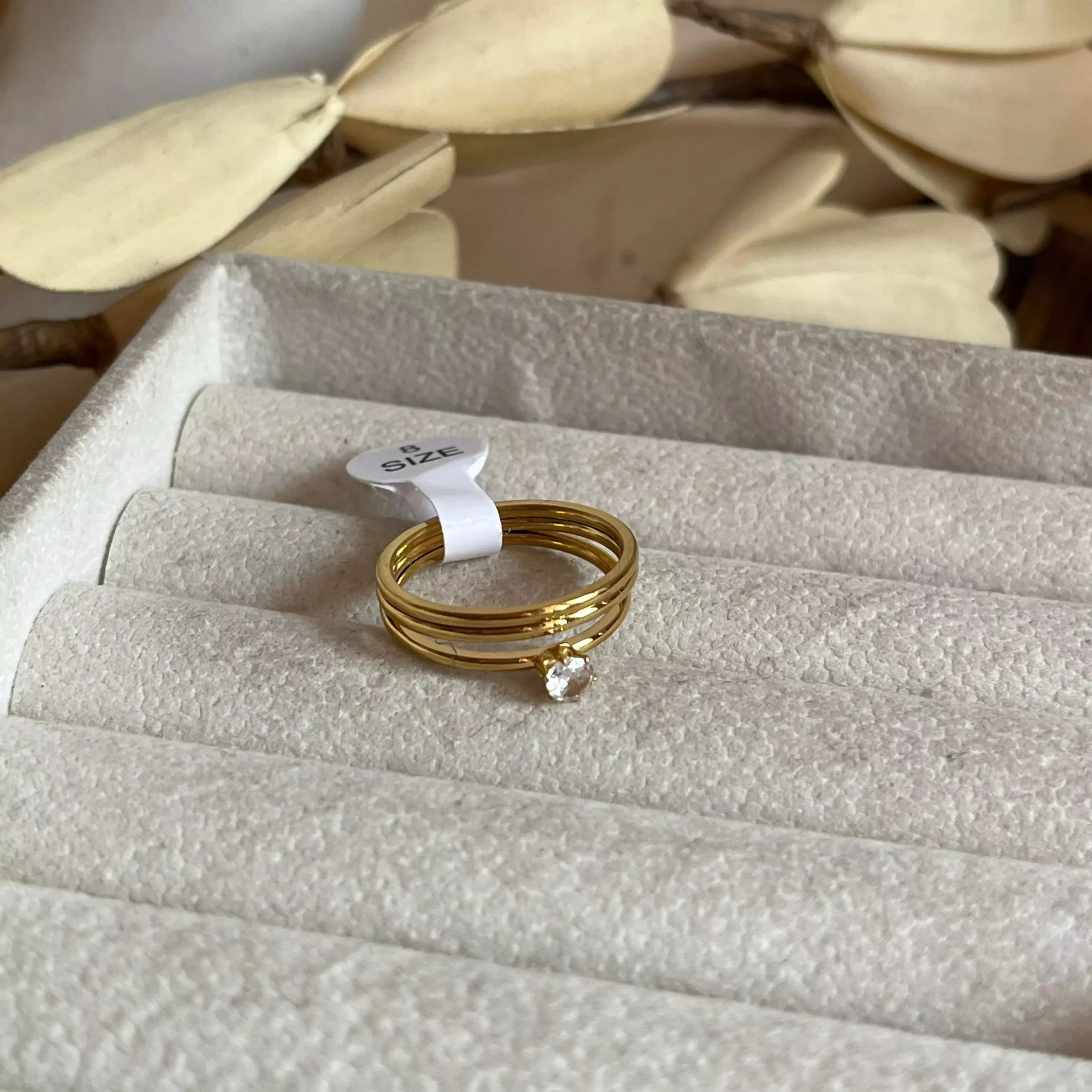 Layered Solitaire Ring