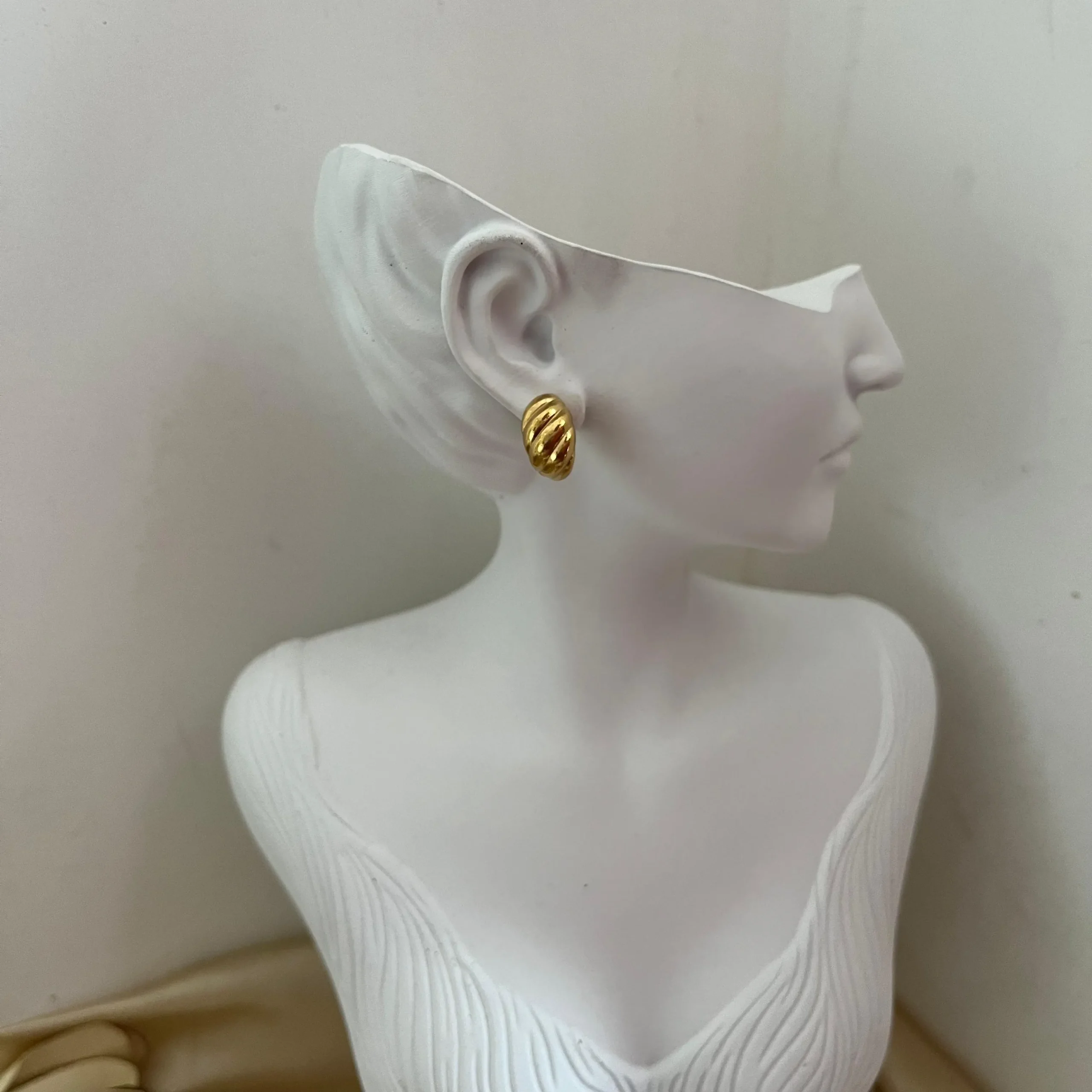 Mini Croissant Stud Earrings