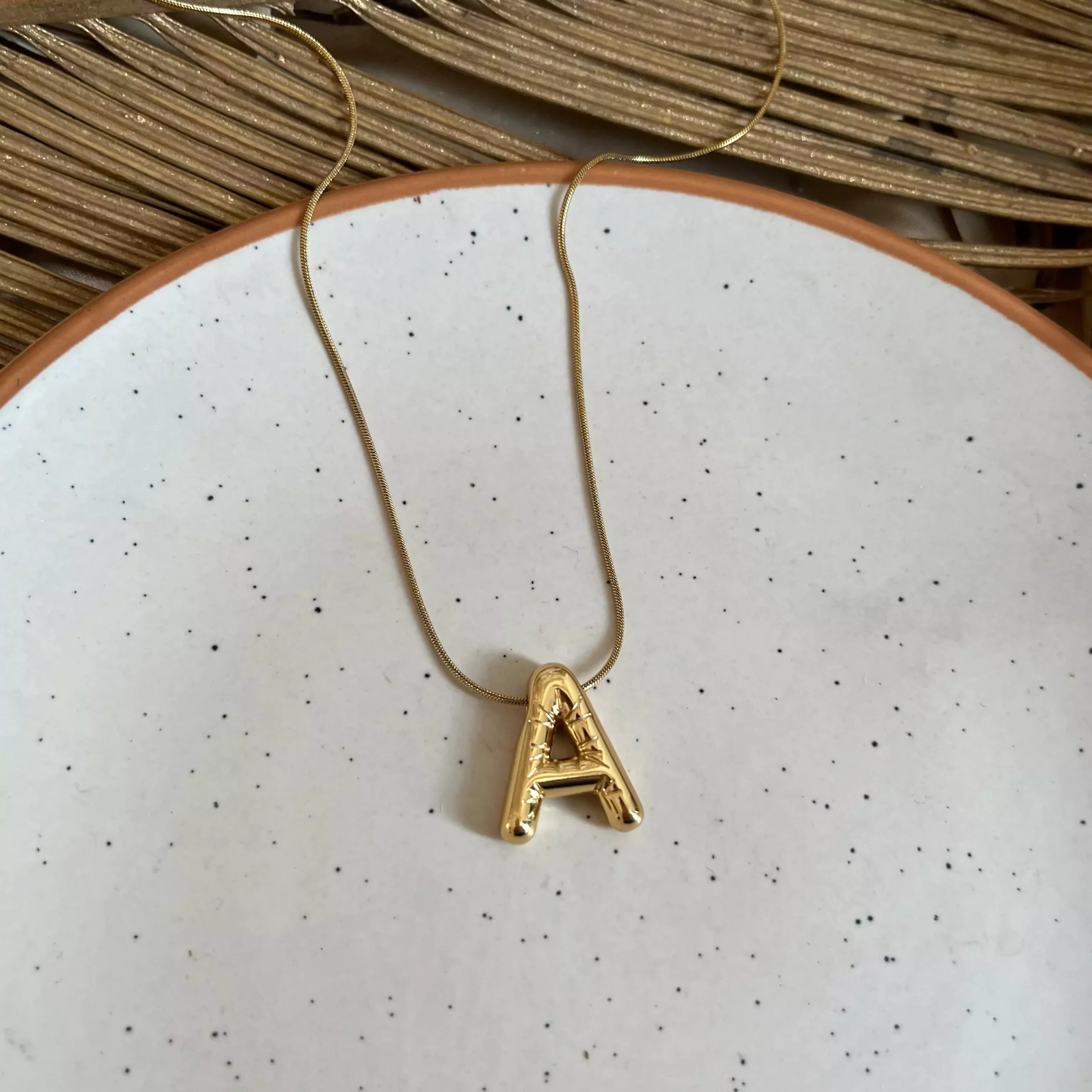 Chunky Initial Necklace – A