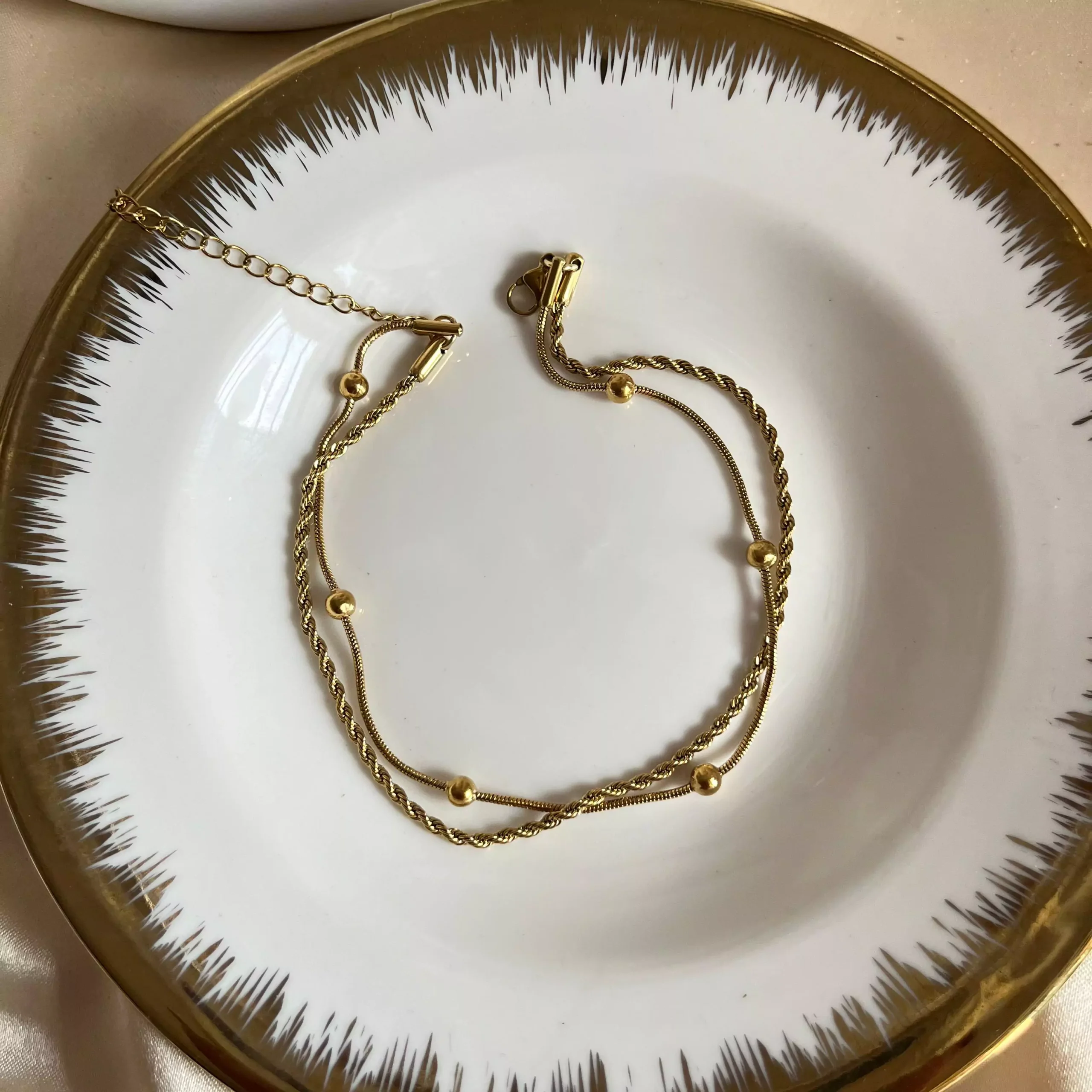 Rinsha Layered Anklet