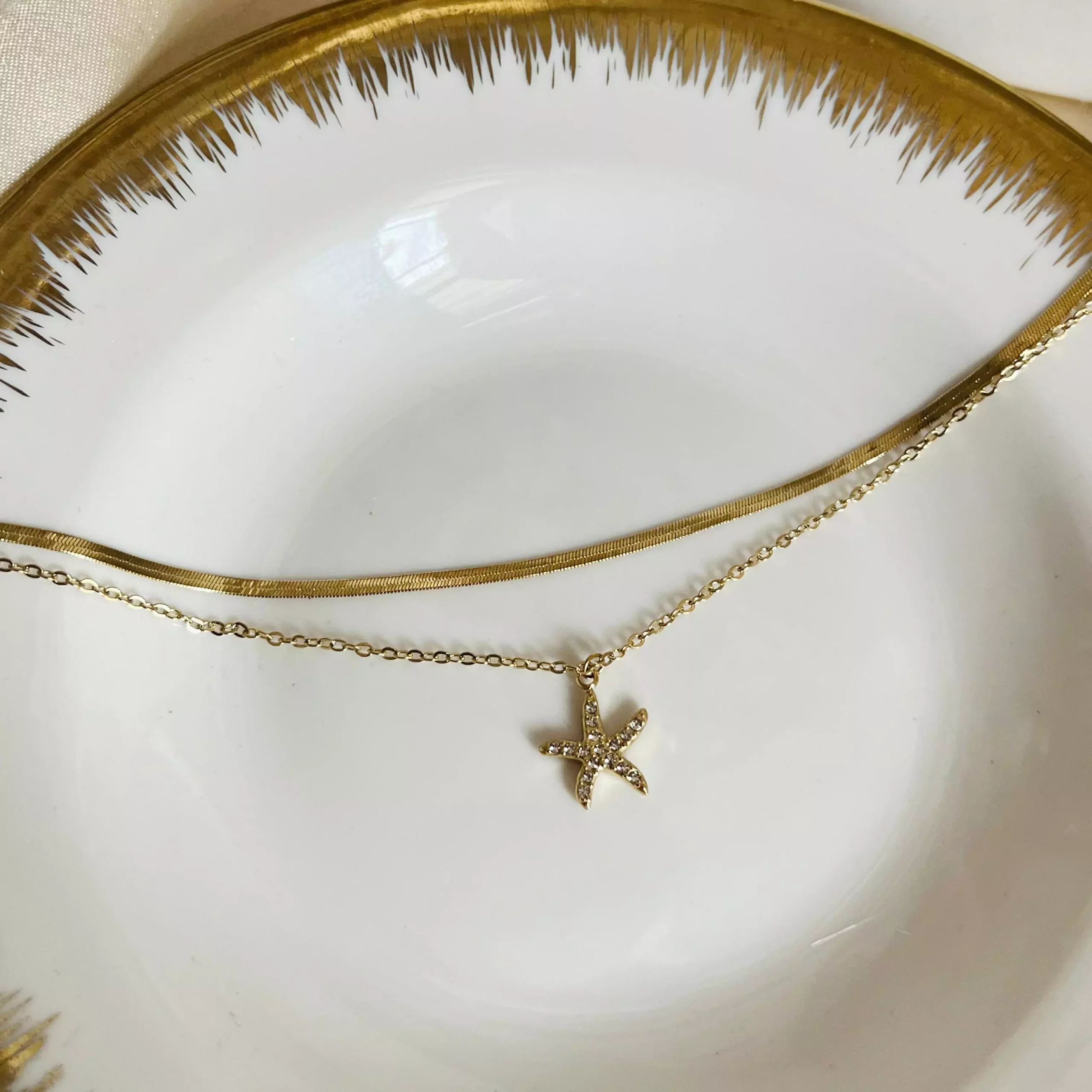 Starfish Layered Bracelet