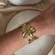 Flower Adjustable Cuff Bracelet