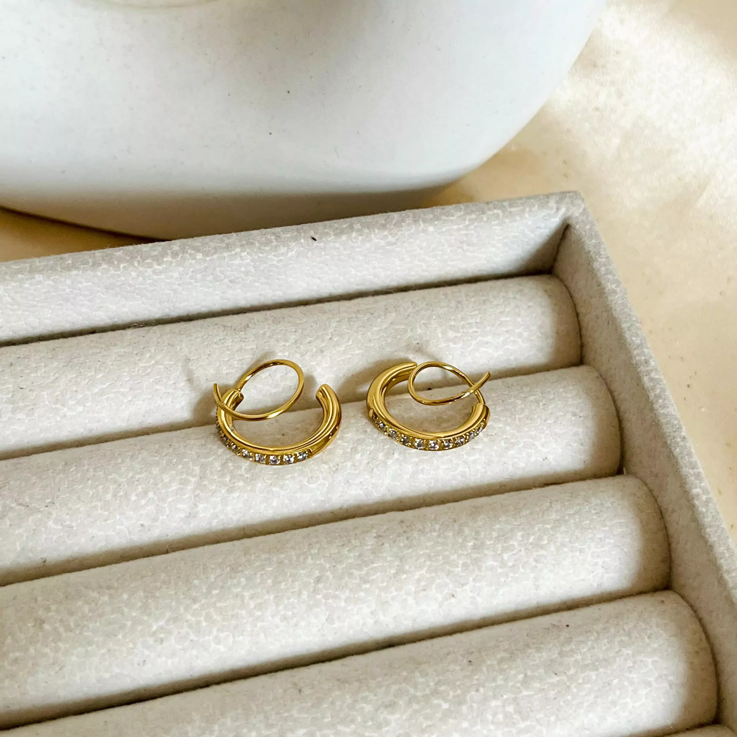 Spiral Earrings (double piercing illusion)